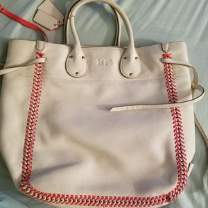 Coach tote hot pink lacing on both sides